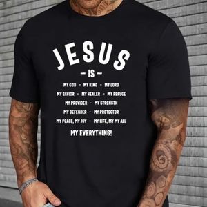 Brand New Graphic Print "Jesus Is" T-shirt